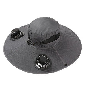 Premium Selected Cross-Border Solar Fan Hat Summer Sun Hat Fishing Sun Protection Sunshade Air Conditioning Fisherman UV Protection Men's Hat
