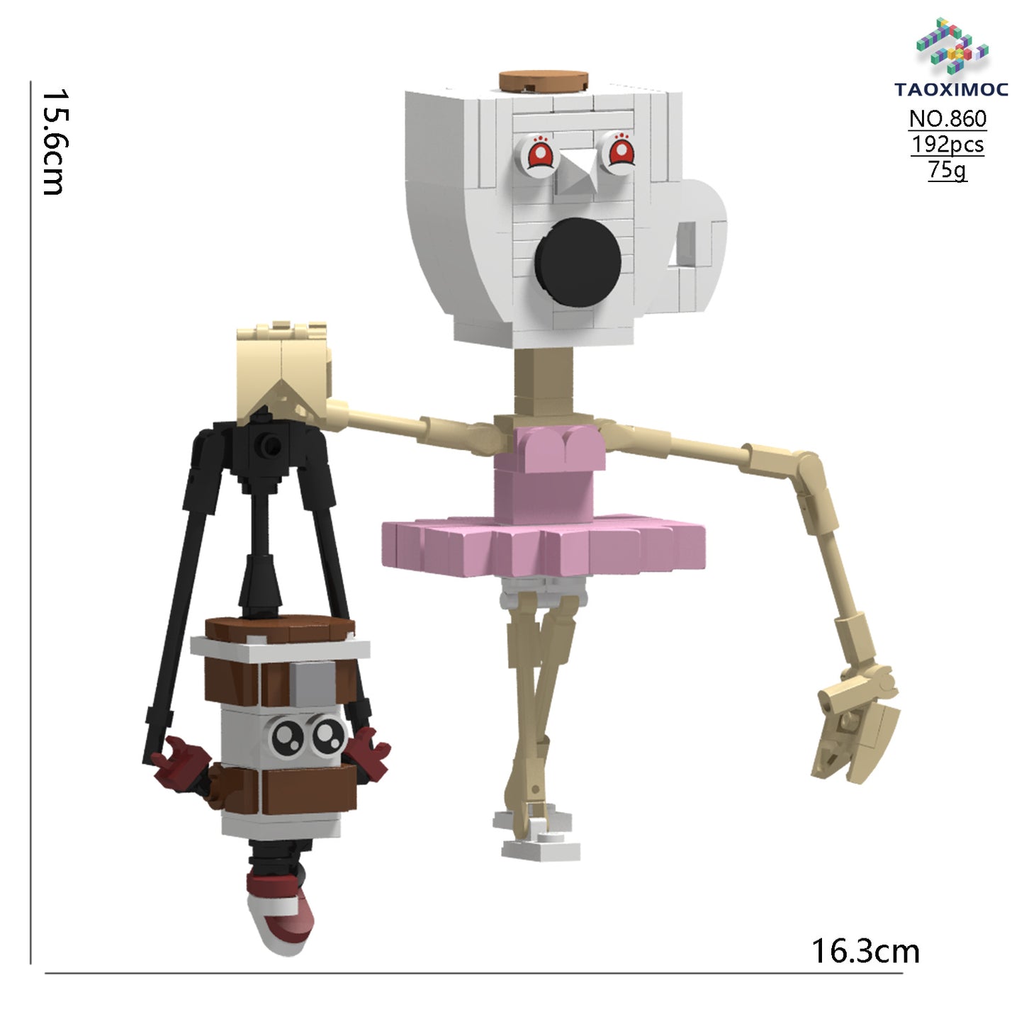 Italian Brainrot Themed Character Building Block Set