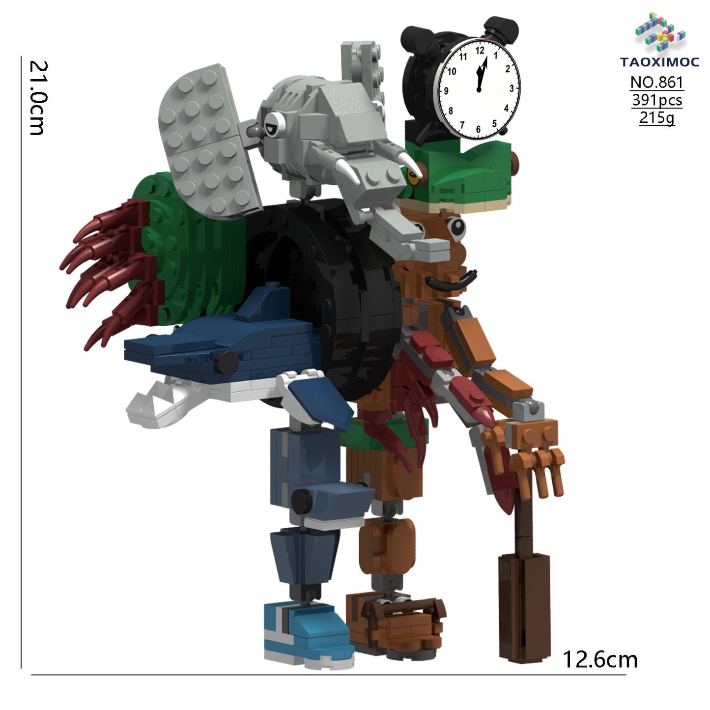 Italian Brainrot Themed Character Building Block Set