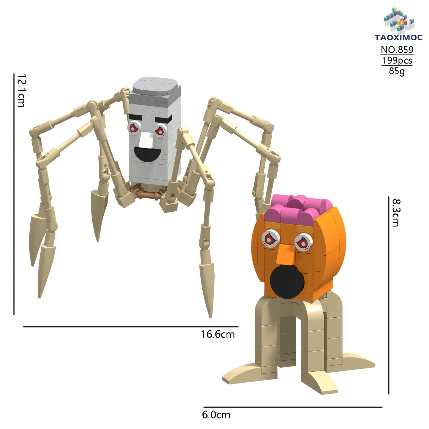 Italian Brainrot Themed Character Building Block Set