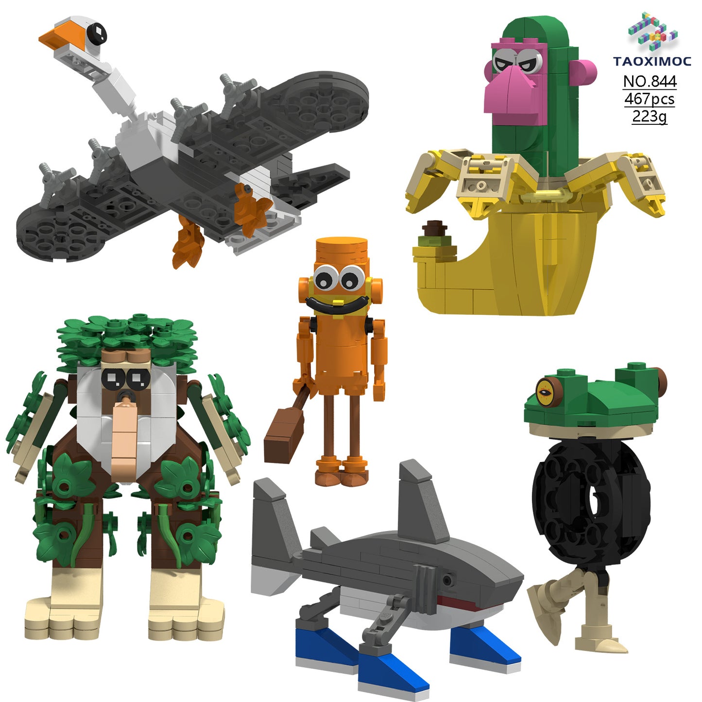 Italian Brainrot Themed Character Building Block Set