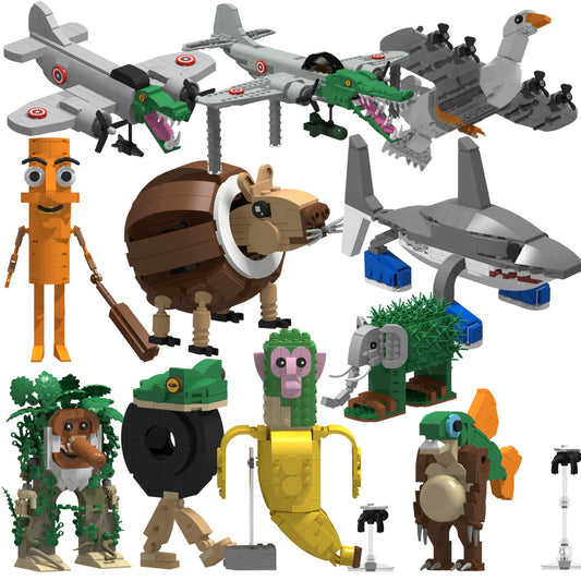 Italian Brainrot Themed Character Building Block Set