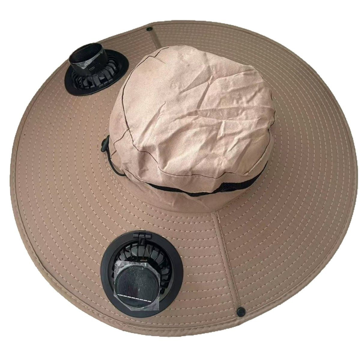 Premium Selected Cross-Border Solar Fan Hat Summer Sun Hat Fishing Sun Protection Sunshade Air Conditioning Fisherman UV Protection Men's Hat