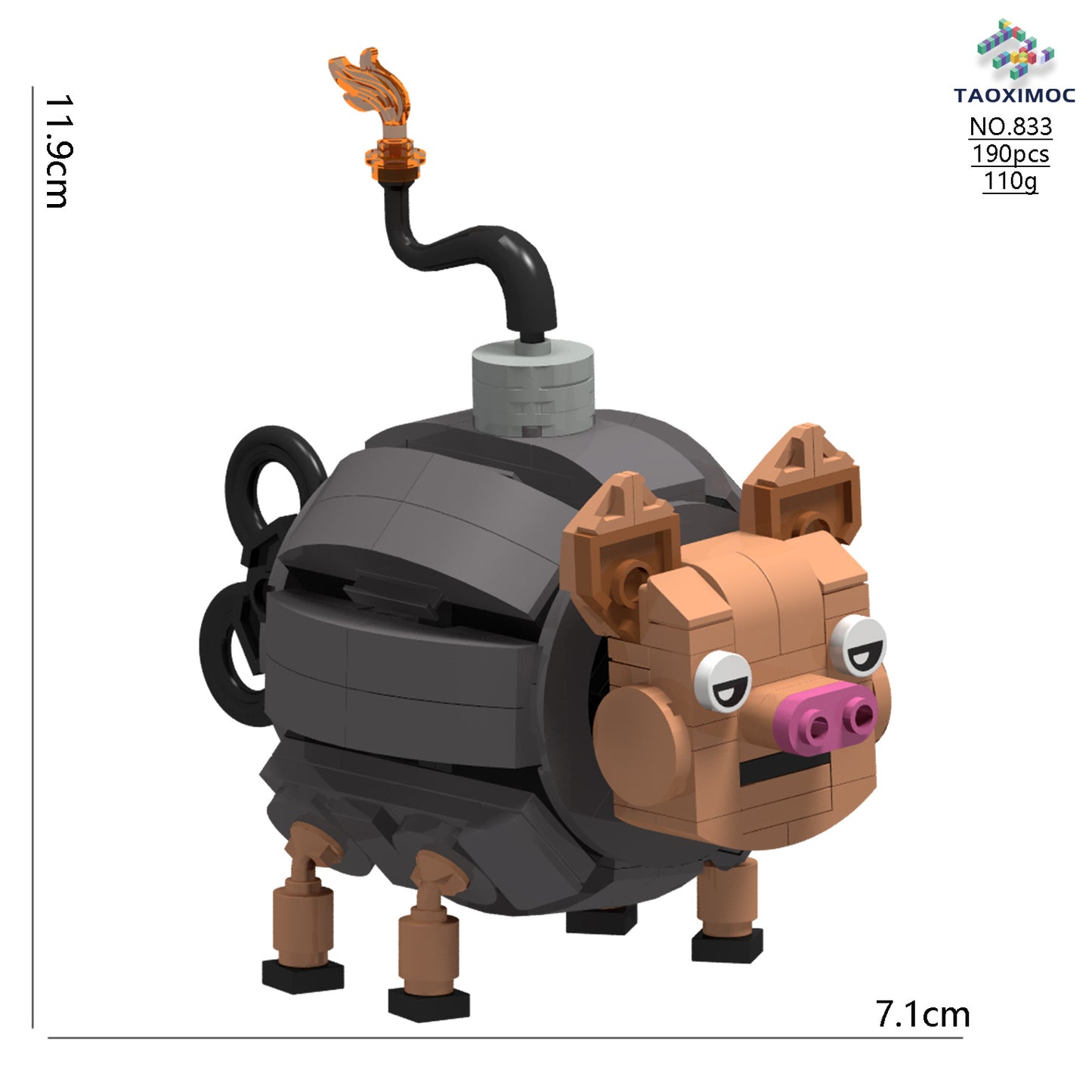 Italian Brainrot Themed Character Building Block Set